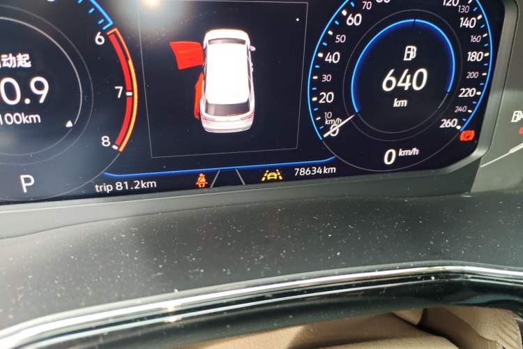 Used Volkswagen Viloran 2020 380TSI Flagship Edition Odometer Close Up