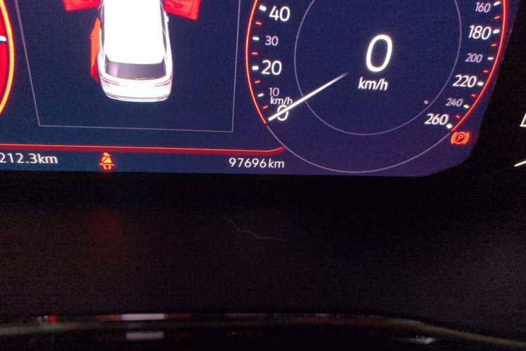 Used Volkswagen Viloran 2020 380TSI Prestige Edition Odometer Close Up