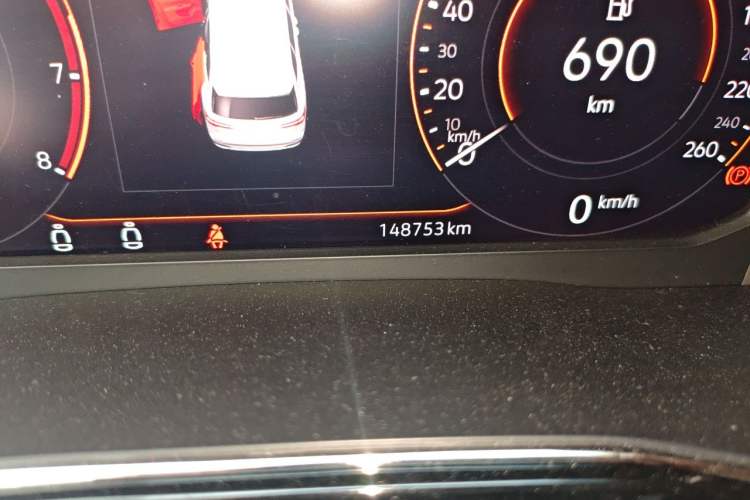 Used Volkswagen Viloran 2020 380TSI Prestige Edition Odometer Close Up