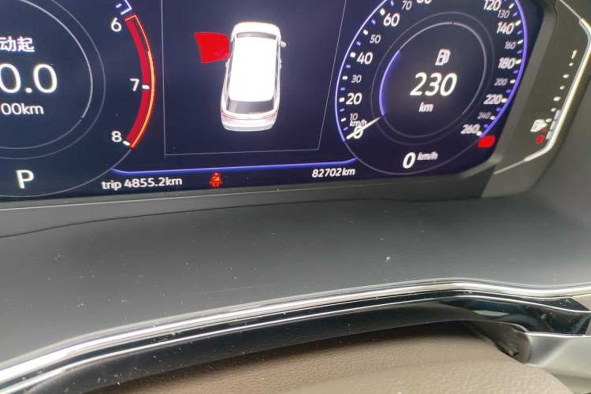 Used Volkswagen Viloran 2020 380TSI Prestige Edition Odometer Close Up