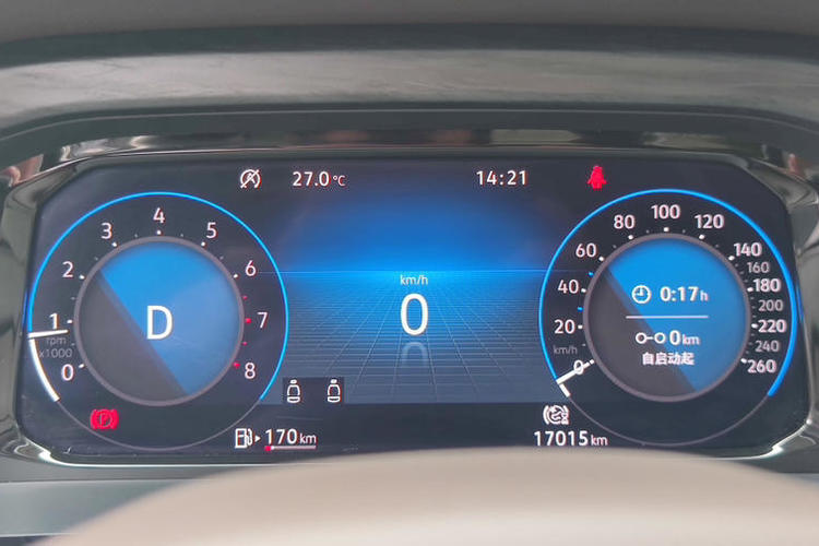 Used Volkswagen Viloran 2022 380TSI Prestige Edition Odometer Close Up