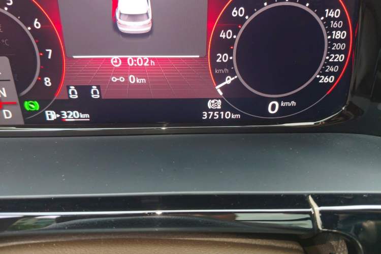 Used Volkswagen Viloran 2022 380TSI Prestige Edition Odometer Close Up