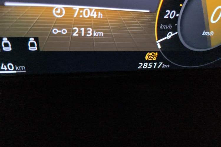 Used Volkswagen Viloran 2023 380TSI Prestige Edition Odometer Close Up