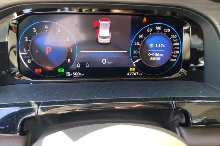 Used Volkswagen Viloran 2023 380TSI Prestige Edition Odometer Close Up