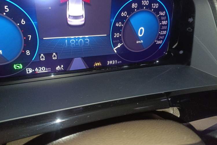 Used Volkswagen Viloran 2024 380TSI Flagship Edition Odometer Close Up