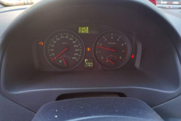 Used Volvo C30 2008 2.4i model Odometer Close Up
