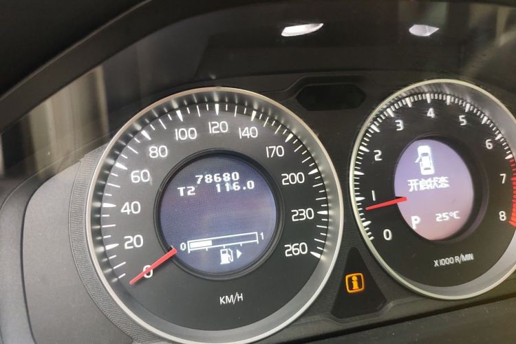 Used Volvo S60 2012 T5 Prestige Edition Odometer Close Up