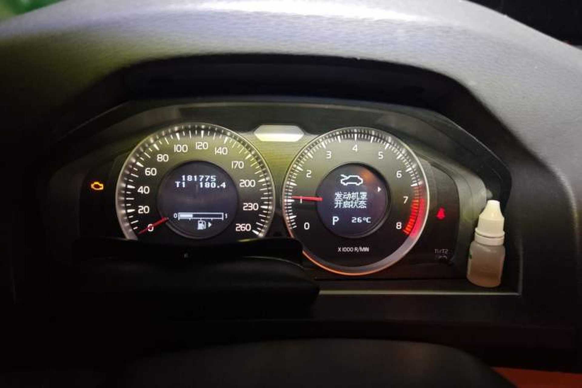 Used Volvo S60 2012 T5 Comfort Edition Odometer Close Up