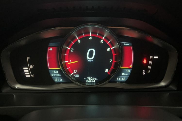 Used Volvo S60 2014 S60L T5 Intelligent Drive Edition Odometer Close Up