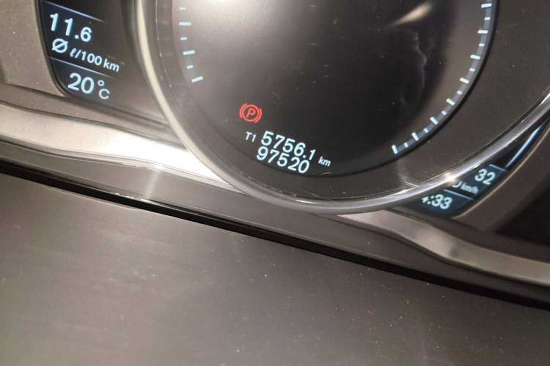 Used Volvo S60 2015 S60L T5 Intelligent Drive Edition Odometer Close Up