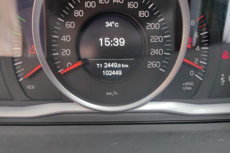 Used Volvo S60 2017 S60L T3 Smart Upgrade Edition Odometer Close Up