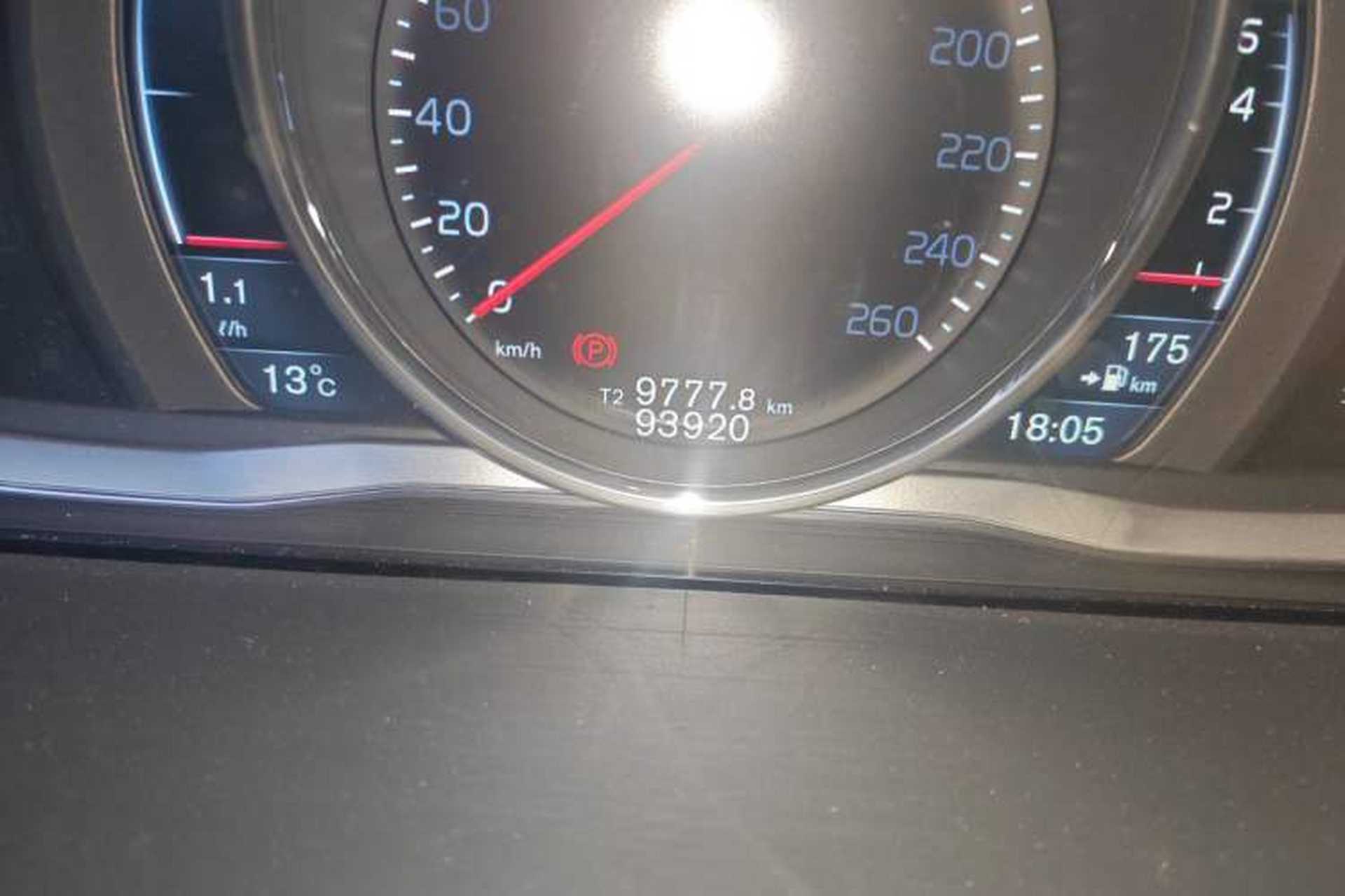 Used Volvo S60 2017 S60L T4 Smart Range Edition Odometer Close Up