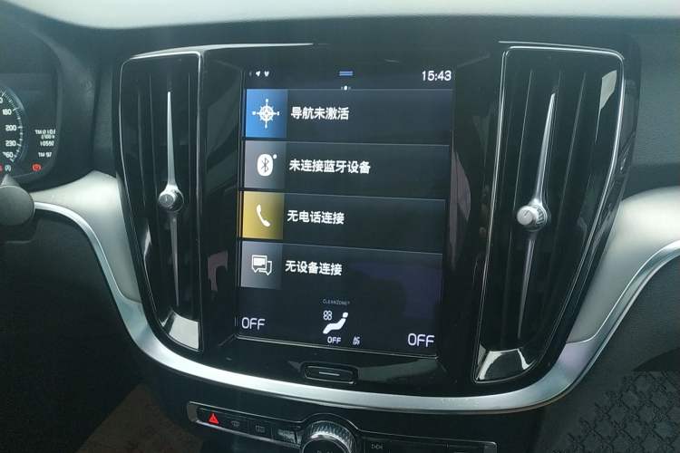 Used Volvo S60 2021 T4 Zhiyi Luxury Edition Audio And AC Panel