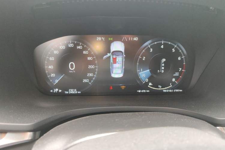Used Volvo S60 2021 T4 Zhiyuan Luxury Edition Odometer Close Up