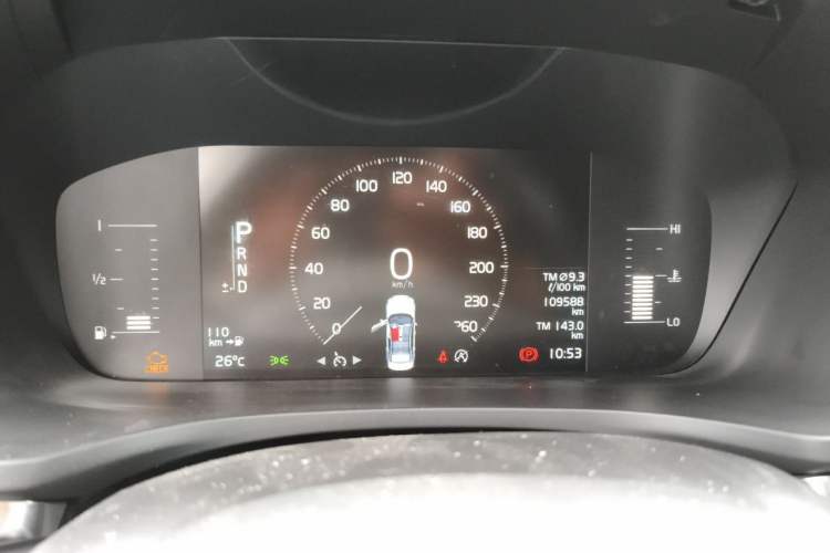 Used Volvo S60 2021 T4 Zhiyi Luxury Edition Odometer Close Up