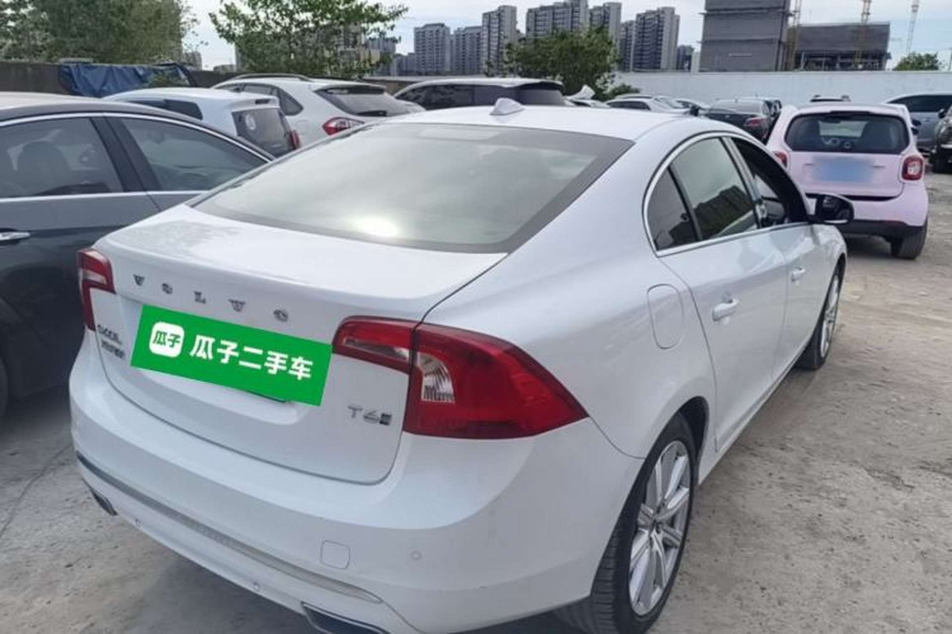 Used Volvo S60 New Energy 2018 S60L E-Drive Hybrid T6 Progressive Edition Rear Right 45 Deg