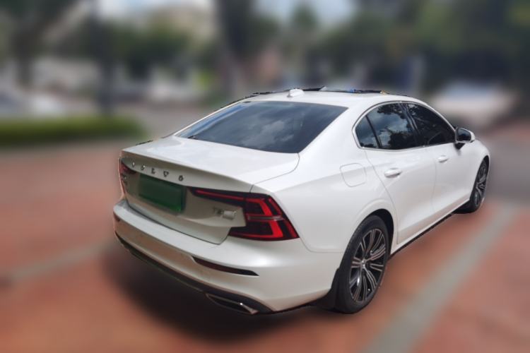 Used Volvo S60 New Energy 2021 T8 E-Drive Hybrid Four-Wheel Drive Smart Luxury Edition Rear Right 45 Deg