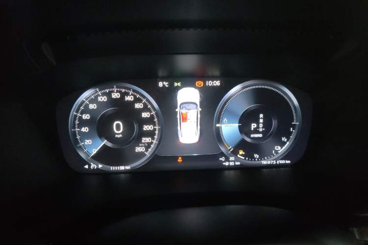 Used Volvo S60 New Energy 2022 T8 eDrive Hybrid All-Wheel Drive Smart Luxury Edition Instrument Cluster