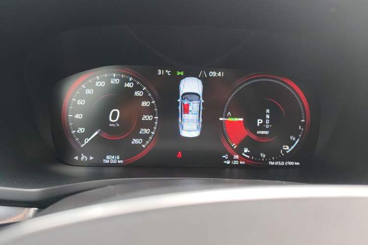 Used Volvo S60 New Energy 2022 T8 eDrive Hybrid All-Wheel Drive Smart Luxury Edition Instrument Cluster