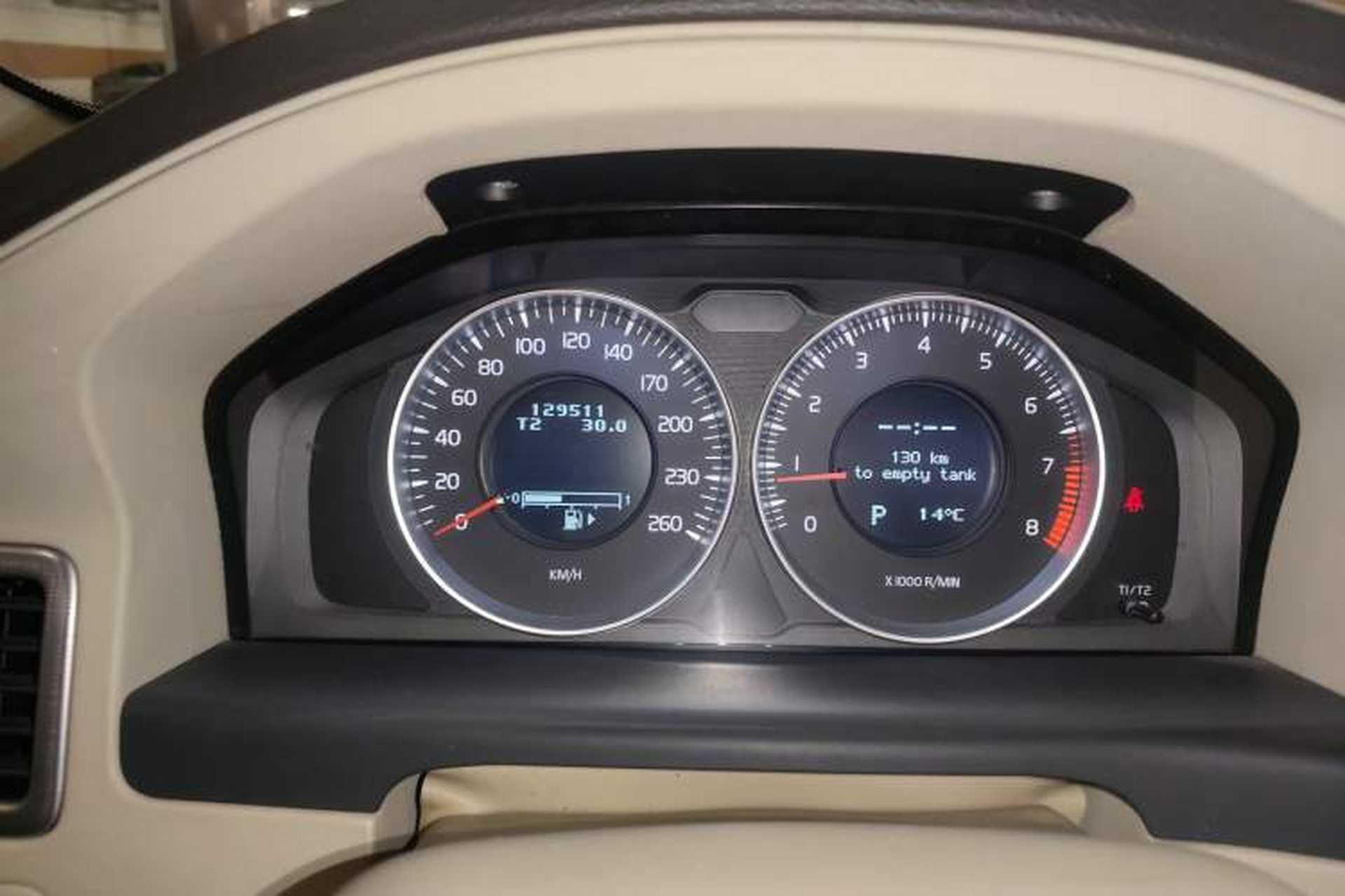 Used Volvo S80L 2011 2.0T ZhiShang Version Odometer Close Up