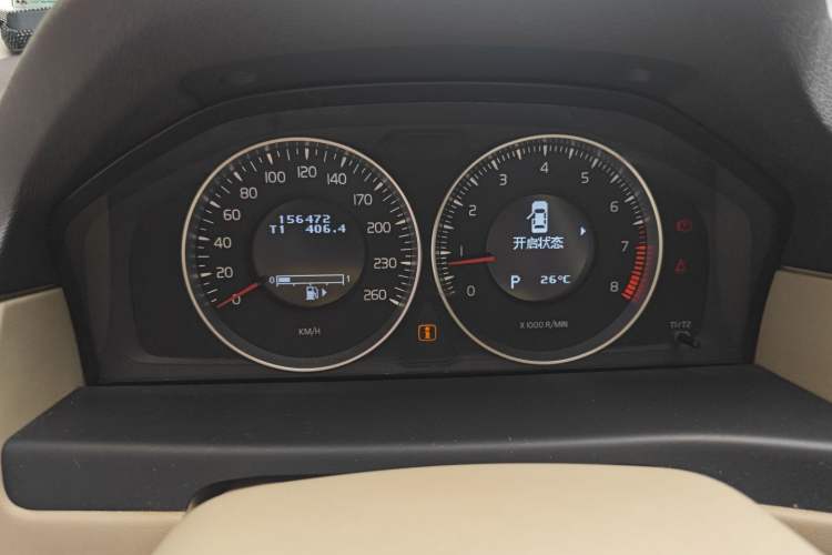 Used Volvo S80L 2012 2.0T T5 Luxury Edition Odometer Close Up