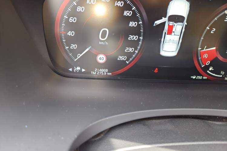 Used Volvo S90 2017 T5 Prestige Edition Odometer Close Up