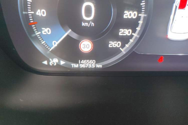 Used Volvo S90 2017 T5 Prestige Edition Odometer Close Up