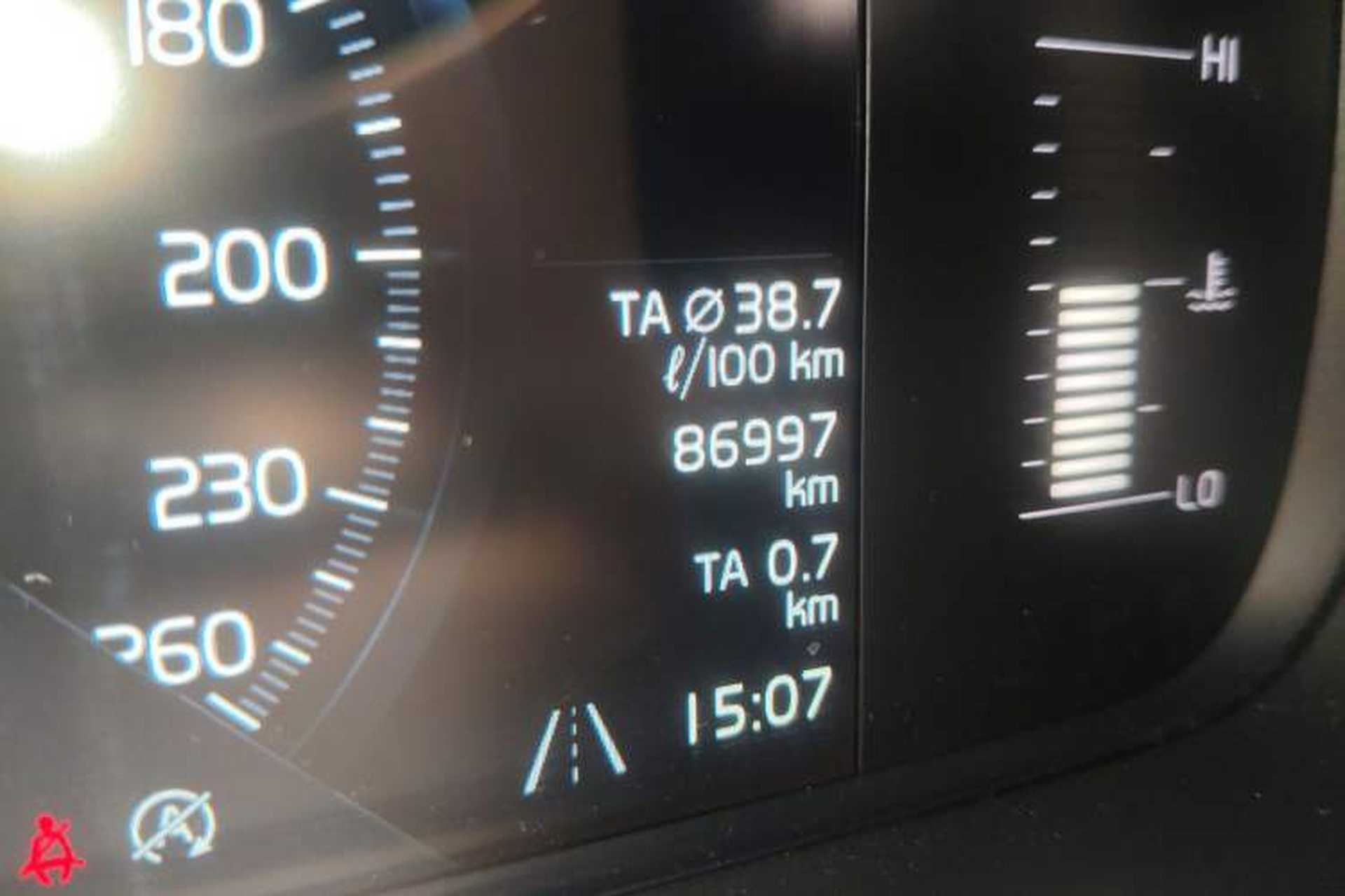 Used Volvo S90 2018 T4 Zhiyuan Edition Odometer Close Up