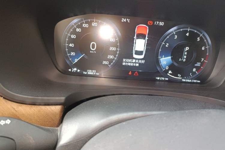 Used Volvo S90 2018 T5 Prestige Edition Odometer Close Up