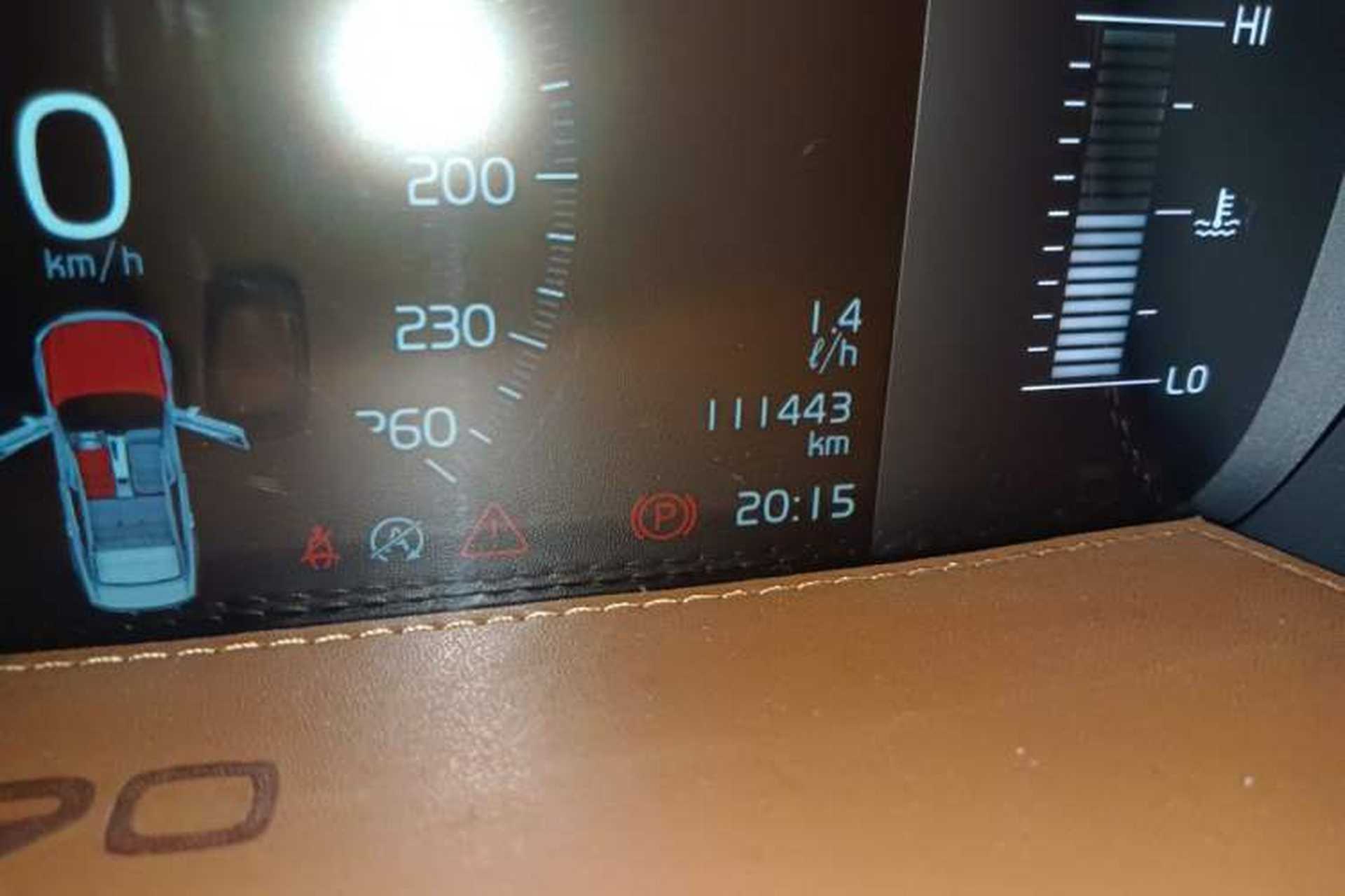 Used Volvo S90 2018 T5 Zhiyuan Edition Odometer Close Up