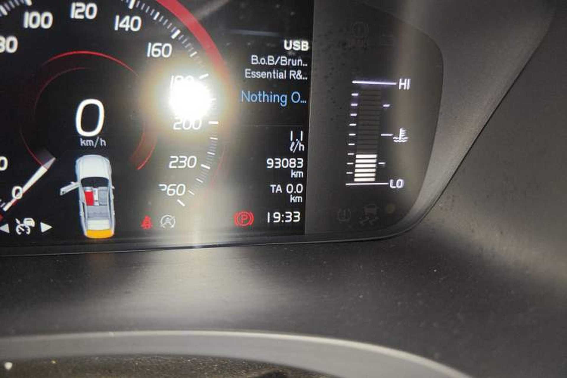 Used Volvo S90 2018 T4 Zhiyuan Edition Odometer Close Up