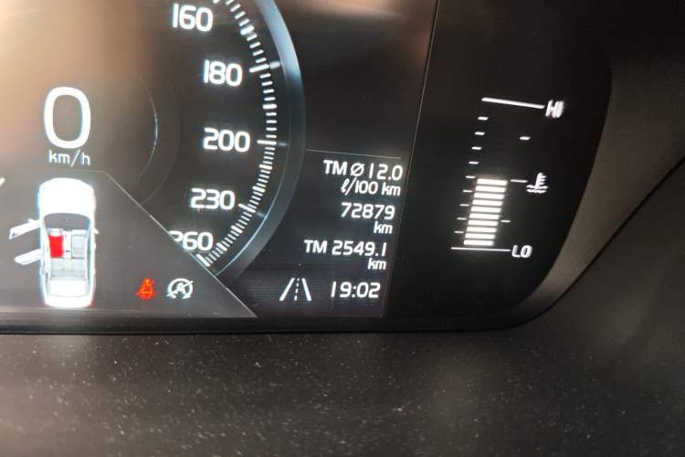 Used Volvo S90 2019 T5 Zhiyi Edition Odometer Close Up