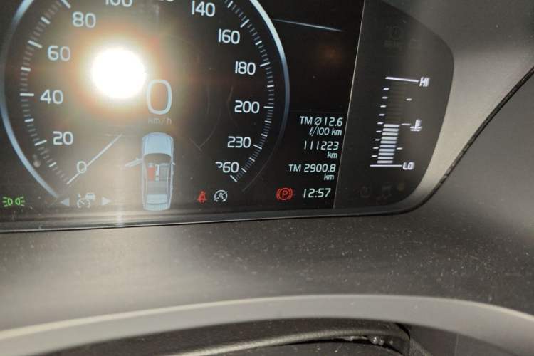 Used Volvo S90 2019 T5 Zhiyuan Edition Odometer Close Up