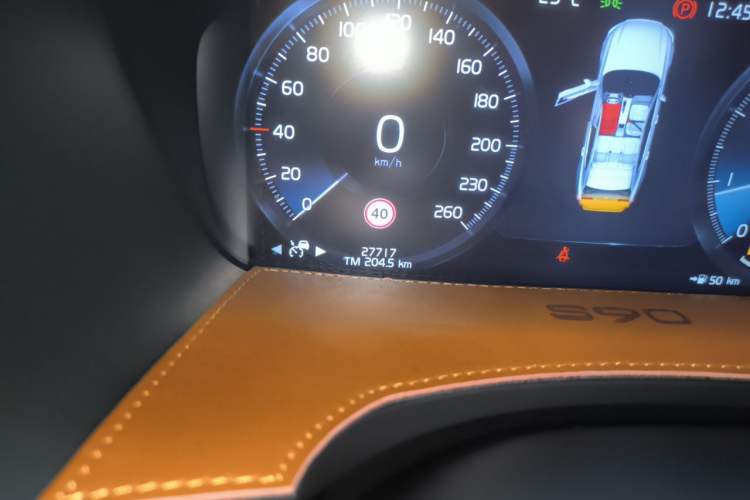 Used Volvo S90 2020 T5 Zhiyuan Luxury Edition Odometer Close Up