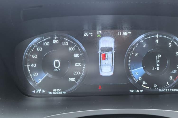 Used Volvo S90 2020 Facelifted T5 Zhiyi Luxury Edition Odometer Close Up