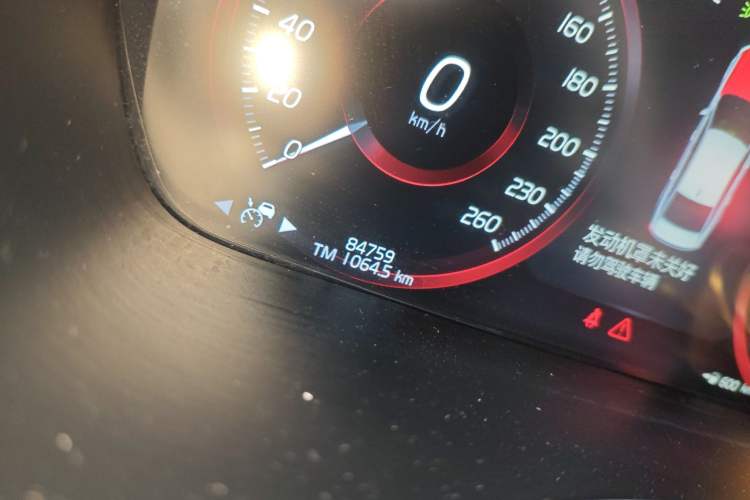 Used Volvo S90 2021 B5 Zhiyi Luxury Edition Odometer Close Up