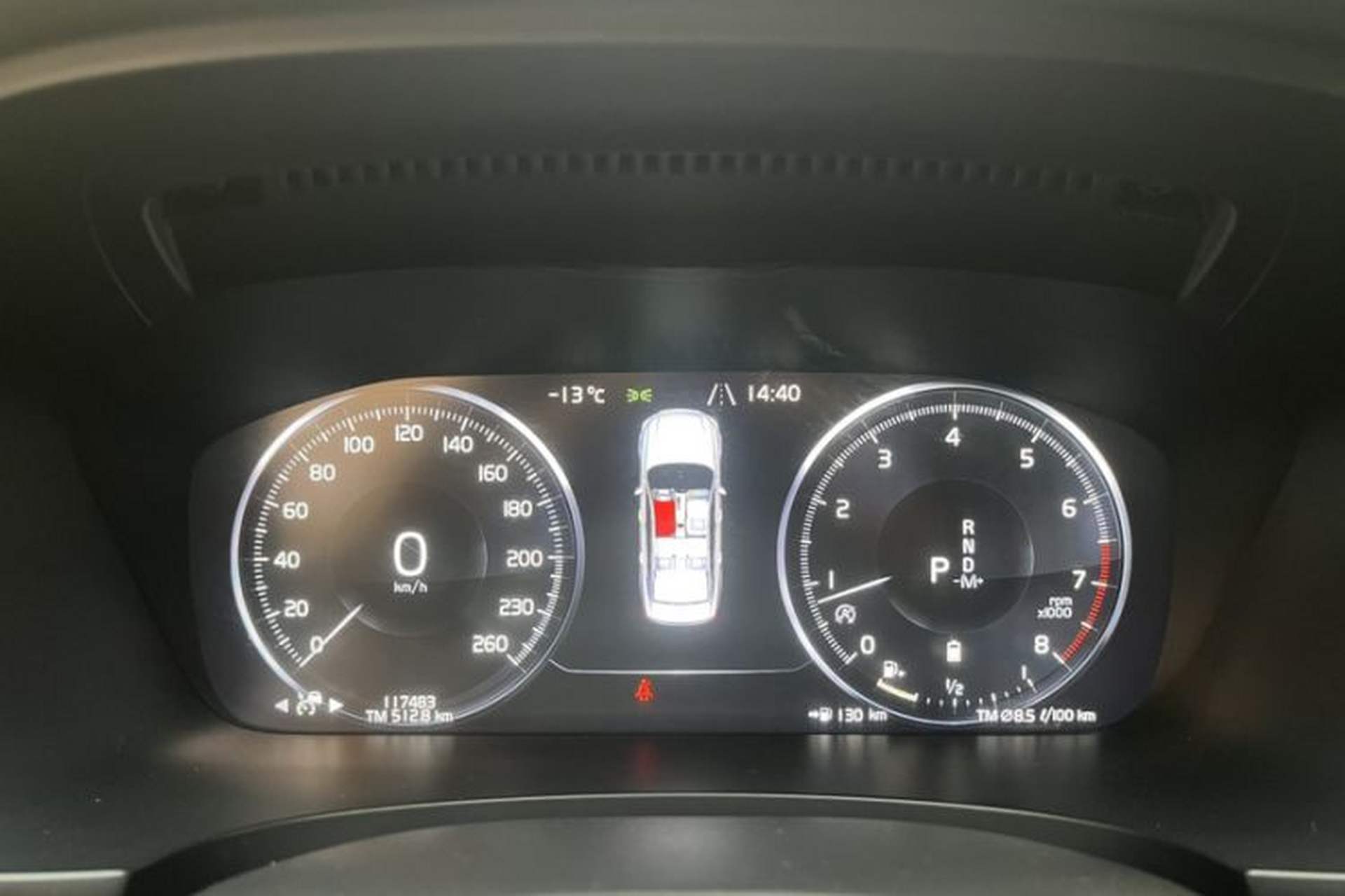 Used Volvo S90 2021 B5 Zhiyuan Luxury Edition Odometer Close Up