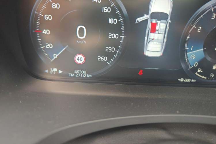 Used Volvo S90 2021 B5 Zhiyuan Luxury Edition Odometer Close Up