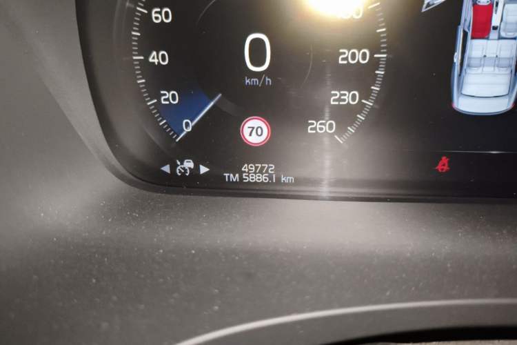 Used Volvo S90 2021 B5 Luxury Smart Edition Odometer Close Up