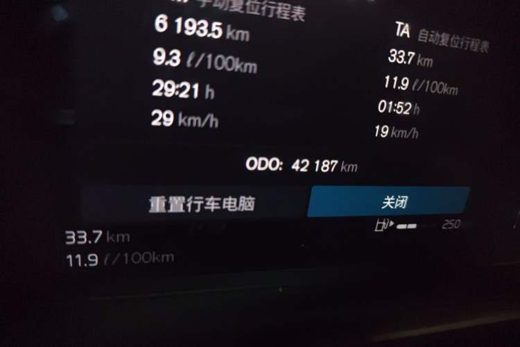 Used Volvo S90 2022 B5 Zhiyuan Luxury Edition Odometer Close Up