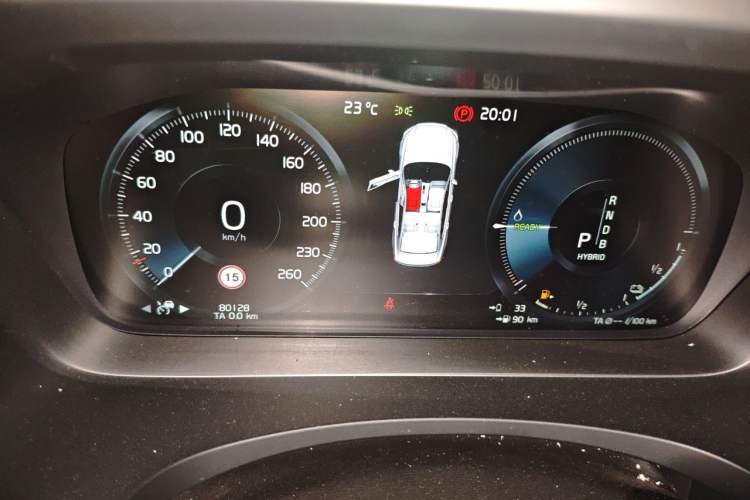 Used Volvo S90 New Energy 2019 T8 E-Drive Hybrid Intelligent Luxury Version China V Standard Instrument Cluster