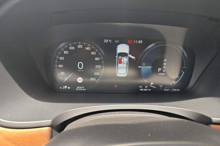 Used Volvo S90 New Energy 2019 T8 e-Drive Hybrid Intelligent Luxury Version China VI Standard Instrument Cluster