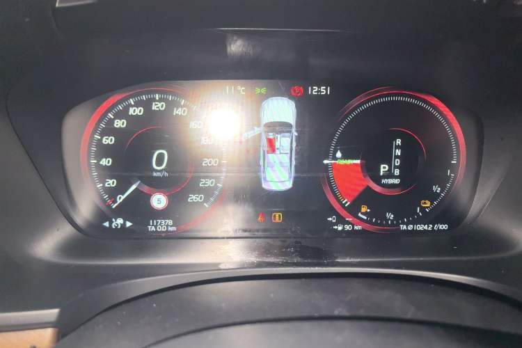 Used Volvo S90 New Energy 2019 T8 E-Drive Hybrid Intelligent Luxury Version China V Standard Instrument Cluster