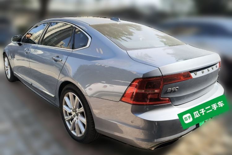 Used Volvo S90 New Energy 2019 T8 e-Drive Hybrid Intelligent Luxury Version China VI Standard Rear Left 45 Deg