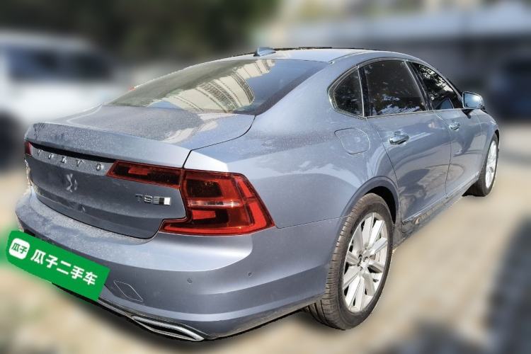 Used Volvo S90 New Energy 2019 T8 e-Drive Hybrid Intelligent Luxury Version China VI Standard Rear Right 45 Deg