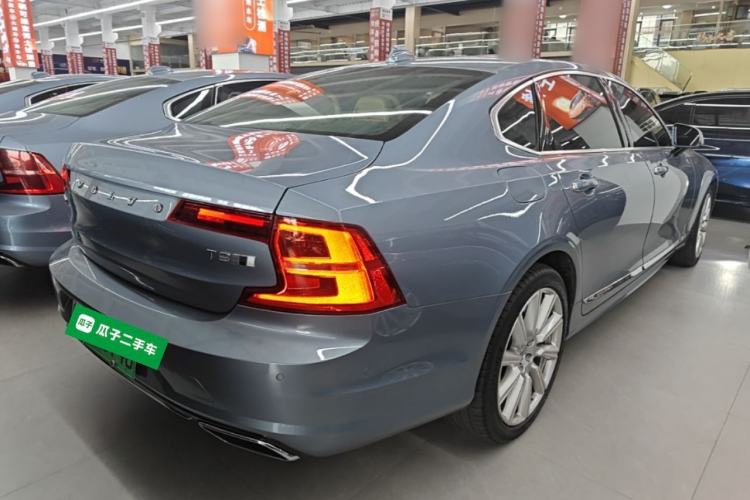 Used Volvo S90 New Energy 2019 T8 e-Drive Hybrid Intelligent Luxury Version China VI Standard Rear Right 45 Deg