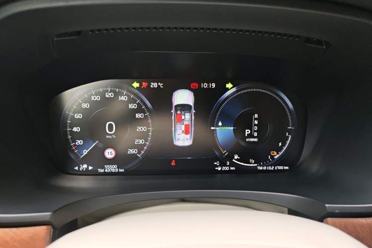 Used Volvo S90 New Energy 2019 T8 E-Drive Hybrid Honor Edition 3 Seats China V Standard Instrument Cluster