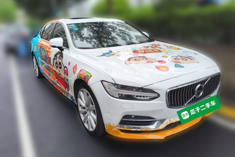 Used Volvo S90 New Energy 2019 T8 e-Drive Hybrid Intelligent Luxury Version China VI Standard Front Right 45 Deg