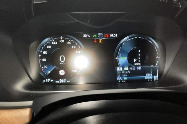 Used Volvo S90 New Energy 2019 T8 e-Drive Hybrid Intelligent Luxury Version China VI Standard Instrument Cluster