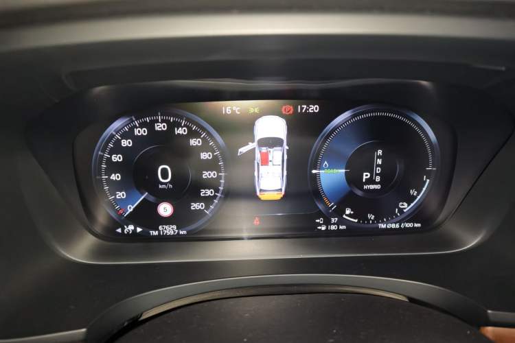 Used Volvo S90 New Energy 2019 T8 E-Drive Hybrid Intelligent Luxury Version China V Standard Instrument Cluster